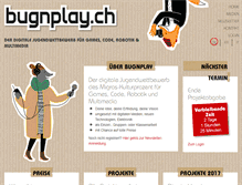 Tablet Screenshot of bugnplay.ch